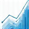 Graph showing fluctuating prices and revenue growth.